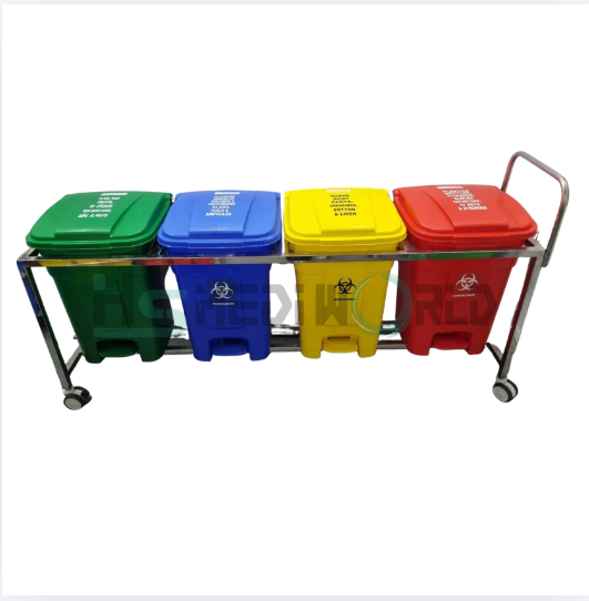 SEGRATION WASTE TROLLY 45 LTR 4BIN